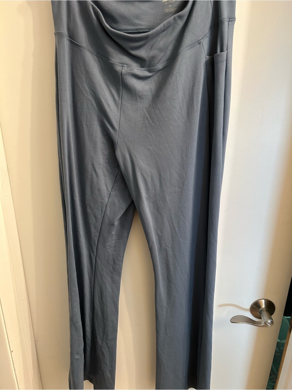 Jannuu Women's Pants in Slate Blue (bootcut)